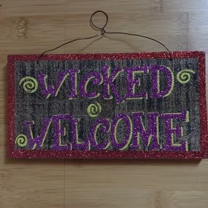 HALLOWEEN WOODEN SIGN 7”X4”